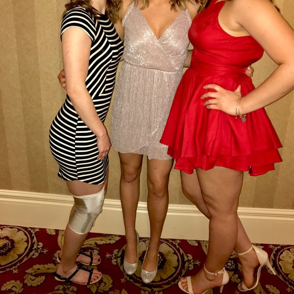 Sparkly mini dress (light pink/mauve) - Picture 6 of 6